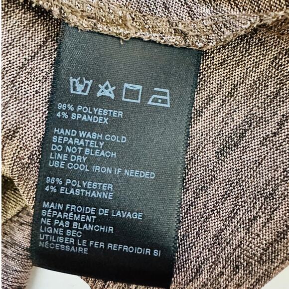 Kimchi Blue Gold Bronze Metallic Round Neck Flowy Tank Top S - Picture 12 of 15